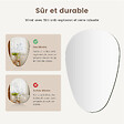 EMKE - EMKE Miroir Asymétrique salle de Bain 45 × 60 cm, Miroir non lumineux salle de Bain, Chambre, Entrée, Salon - vignette