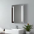 EMKE - EMKE Miroir lumineux salle de bain 45x60cm, Miroir LED salle de bain, Miroir avec l'éclairage, Lumière blanche froide - vignette