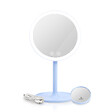 EMKE - EMKE LED Miroir de Maquillage Rond avec Interrupteur Tactile Dimmable 3 Couleurs claires, grossissement 1/3x, Bleu - vignette