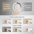 EMKE - EMKE Miroir lumineux salle de bain 80x60cm, Miroir LED avec éclairage, Interrupteur tactile, Anti-buée, Lumière Froide/Chaude/Neutre - vignette