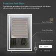 EMKE - EMKE Miroir lumineux salle de bain 80x60cm, Miroir LED avec Interrupteur à bouton, Anti-buée, Miroir avec éclairage lumière Blanche Froide/Chaude - vignette