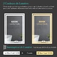 EMKE - EMKE Miroir lumineux salle de bain 80x60cm, Miroir LED avec Interrupteur à bouton, Anti-buée, Miroir avec éclairage lumière Blanche Froide/Chaude - vignette