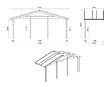 ALTANKA - Abri de jardin en bois - 6x5 m + terrasse avec balustrade et avant-toit en bois - 42 m2 - DOM747+DOM553+DOM555+POD04 - vignette