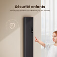 EMKE - Radiateur Intelligent EMKE à Courbe Aluminium 1000W - Dimensions 1600x362mm - Contrôle WiFi, Alexa, Google Home - Gris Anthracite - vignette