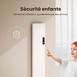EMKE - Radiateur Intelligent EMKE à Courbe Aluminium 1000W - Dimensions 1600x362mm - Contrôle WiFi, Alexa, Google Home - Blanc - vignette