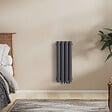 EMKE - EMKE Radiateur eau chaude en acier Tube Rond Radiateur Mural Anthracite 60x24cm 166W Seule Couche - vignette