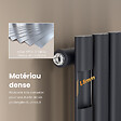 EMKE - EMKE Radiateur eau chaude en acier Tube Rond Radiateur Mural Anthracite 90x24cm 236W Seule Couche - vignette