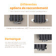 EMKE - EMKE Radiateur eau chaude en acier Tube Rond Radiateur Mural Anthracite 90x24cm 236W Seule Couche - vignette