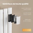 EMKE - EMKE Radiateur eau chaude en acier Tube Rond Radiateur Mural Blanc 160x24cm 400W Seule Couche - vignette