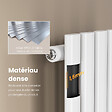 EMKE - EMKE Radiateur eau chaude en acier Tube Rond Radiateur Mural Blanc 160x24cm 400W Seule Couche - vignette