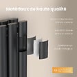 EMKE - EMKE Radiateur eau chaude en acier Tube Rond Radiateur Mural Anthracite 160x24cm 775W Double Couche - vignette