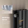 EMKE - EMKE Radiateur eau chaude en acier Tube Rond Radiateur Mural Anthracite 160x24cm 775W Double Couche - vignette