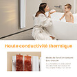 EMKE - EMKE Radiateur eau chaude en acier Tube Rond Radiateur Mural Blanc 180x24cm 868W Double Couche - vignette