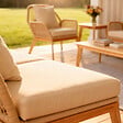 CONCEPT USINE - Salon de jardin 4 places en bois avec 2 tables beige et bois ROSARIO - vignette