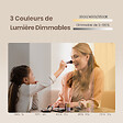 EMKE - EMKE Miroir lumineux salle de bain 80x60cm, Miroir LED avec Interrupteur Tactile, Anti-buée, Horloge, 3x Grossissement, Bluetooth, 3 couleurs de Lumières - vignette