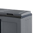 ARTPLAST - Cache Poubelles de tri Selectif 2 Sacs Meuble mi- hauteur Dim 68 x 37 x 84cm 2 Anneaux de support de sac 2 Portes Art Plast - vignette