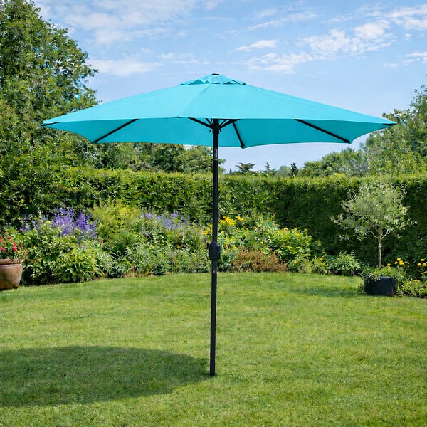CONCEPT USINE - Parasol  bleu  rond 25 x 25 m COME - large