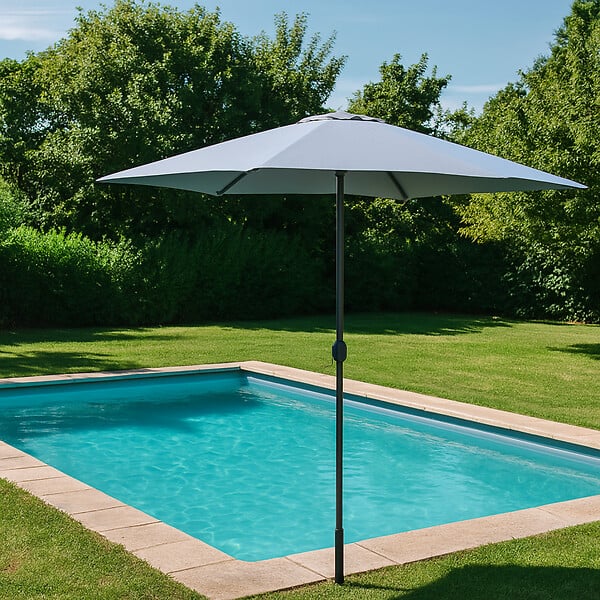 CONCEPT USINE - Parasol  gris  rectangle 2,95 x 2,95 m SPEZIA - large