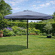 CONCEPT USINE - Parasol  gris  carré 2,95 x 2,95 m PALERME - vignette