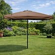 CONCEPT USINE - Parasol marron carré 295 x 295 m PALERME $ - vignette