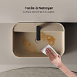 EMKE - EMKE Vasque à Poser 40 x 50 cm – Lavabo Rectangulaire en Céramique Beige Mat aux Coins Arrondis - vignette