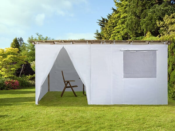 HABITAT ET JARDIN - Souccah en bois 3 x 5 m avec tissu - Casher lemaehadrin - Skhah Non inclus - large