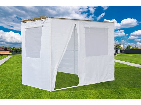 HABITAT ET JARDIN - Souccah en Kit NINA ajustable - 3 x 2 - 1 Rouleau de bambou et 3 tasseau de bois - large