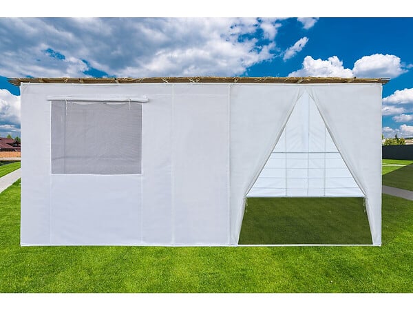 HABITAT ET JARDIN - Souccah en Kit NINA ajustable 5 x 3 m - 4  Rouleaux de canisse en bambou et 5 tasseaux de bois - large