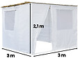 HABITAT ET JARDIN - Souccah en Kit NINA ajustable 3 x 3 -3 Rouleaux de bambou et 3 tasseaux de bois - vignette