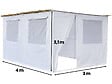 HABITAT ET JARDIN - Souccah en Kit NINA ajustable - 4 x 3 - 4 Rouleaux de bambou et 4 tasseaux de bois - vignette