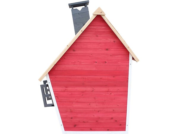 HABITAT ET JARDIN - Maisonnette "Lilou" - 119.5 x 156 x 102 cm - Rouge/Gris - large