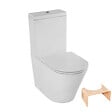 JACOB DELAFON - WC à poser sans bride sortie universelle Rodin+ avec abattant frein de chute +  tabouret physiologique bois - vignette