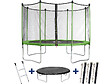 HABITAT ET JARDIN - Trampoline Yoopi 2 LUXE - Ø 3.65 m - Avec filet + échelle + couverture + kit d'ancrage - vignette