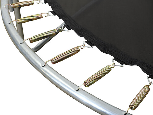 HABITAT ET JARDIN - Trampoline Yoopi 2 LUXE - Ø 3.65 m - Avec filet + échelle + couverture + kit d'ancrage - large
