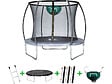 HABITAT ET JARDIN - Trampoline avec filet intérieur "jumper" - Ø 4,60 m - Gris - vignette