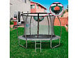 HABITAT ET JARDIN - Trampoline avec filet intérieur "jumper" - Ø 3,05 - Gris - vignette