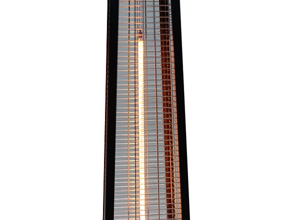 HABITAT ET JARDIN - Chauffage électrique radiant en fibre de carbone "Volcano" - 2000W - Noir - large