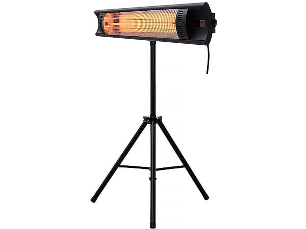HABITAT ET JARDIN - Chauffage électrique radiant en fibre de carbone "Bola" - 2000W - Noir - large