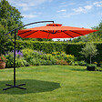 CONCEPT USINE - Parasol  terracotta déporté rond 295 x 295 m CAPRI - vignette