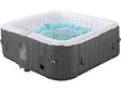 HABITAT ET JARDIN - Spa gonflable "RIVIERA" en PVC - 6 places - Gris/blanc - vignette