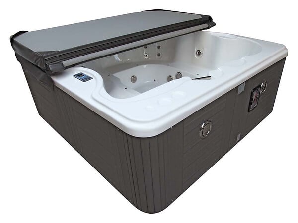 HABITAT ET JARDIN - Spa "Cuba" 6 places - Cuve blanc - système Balboa +Bluetooth intégré - 220x210x80cm - large