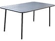 HABITAT ET JARDIN - Table jardin en métal "Bilbao" - 150 x 90 x 71 cm - Gris - vignette