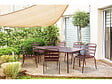 HABITAT ET JARDIN - Table jardin en métal "Bilbao" - 180 x 90 x 71 cm - Terracotta - vignette