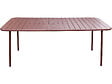 HABITAT ET JARDIN - Table jardin en métal "Bilbao" - 180 x 90 x 71 cm - Terracotta - vignette