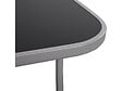 HABITAT ET JARDIN - Table et chaises de jardin en textilène "cordoba + Porto" 6 personnes gris clair - vignette