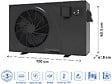HAYWARD - Pompe à chaleur pour piscine 6 kw/h inverter "PowerLine by Hayward" - Noir - vignette