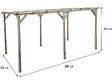 HABITAT ET JARDIN - Carport voiture en bois "Solar II" 3 x 5 x 2.4 - vignette