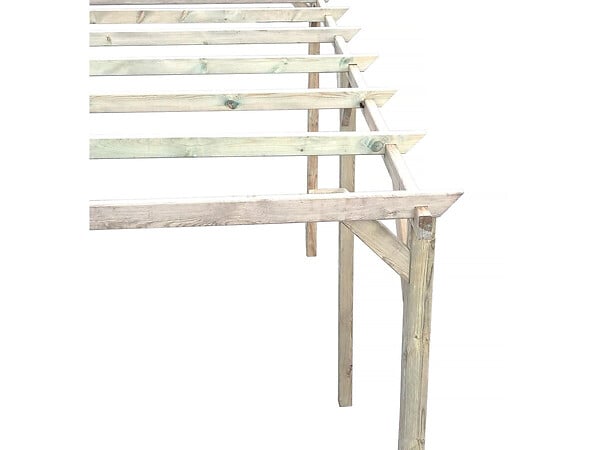 HABITAT ET JARDIN - Carport voiture en bois "Solar II" 3 x 5 x 2.4 - large