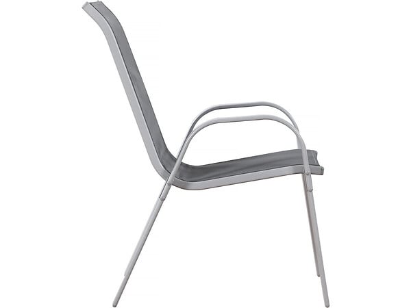 HABITAT ET JARDIN - Fauteuil jardin Textilène "Cordoba" - Phoenix - Gris foncé - Lot de 2 - large