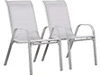 HABITAT ET JARDIN - Fauteuil jardin Textilène "Cordoba" - Phoenix - Gris clair - Lot de 2 - vignette